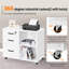 3 -Drawer 2- Shelf Mobile Filing Cabinet-1709552082