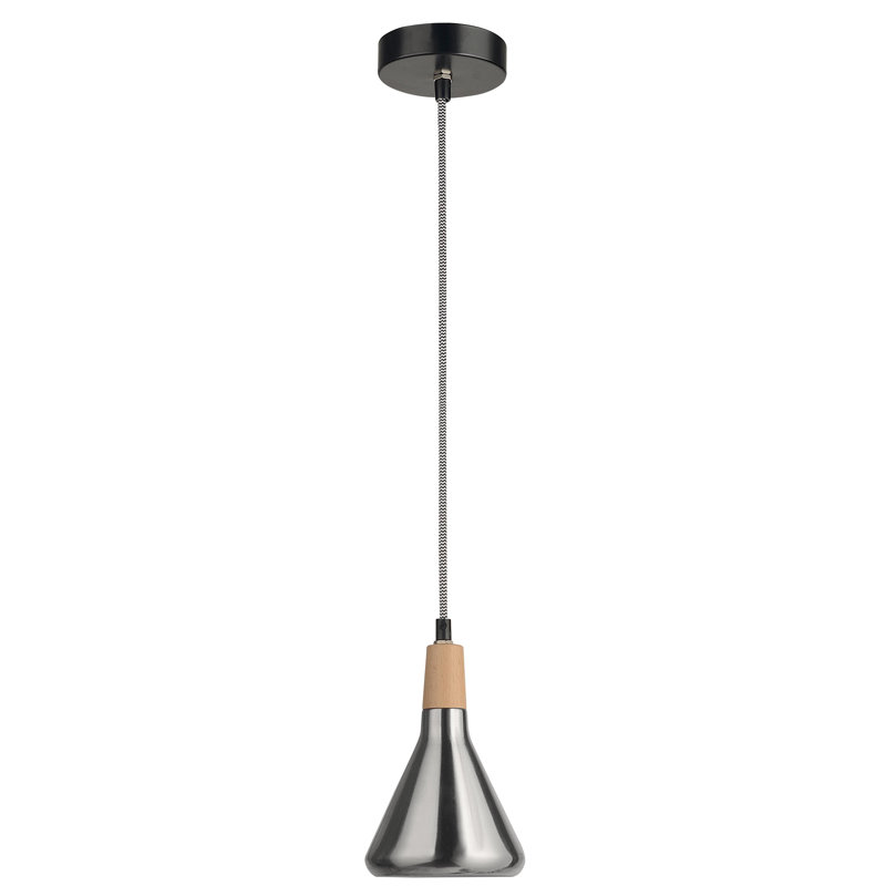 Venanzio 1 - Light Cone Pendant, Nickel Matt
