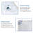 Deep Rectangle White Porcelain Ceramic Bathroom Vanity Sink With Overflow