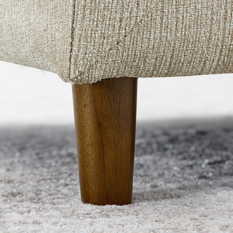 Canapé-lit surélevé doux et confortable pour chien de 39,75 po avec dossier et accoudoirs, Beige