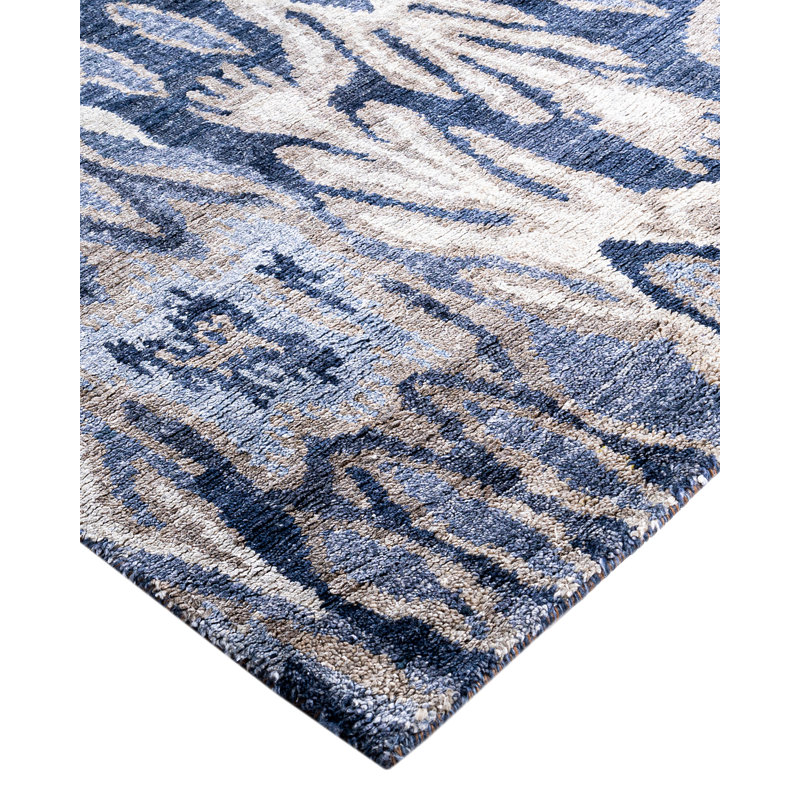 Overdyed One-of-a-Kind Rectangle 8'1" X 10'1" Hand Knotted Area Rug