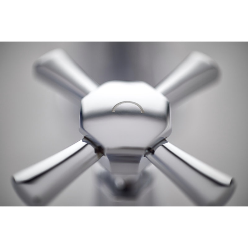 Deco Volume Control Shower Wall Trim, Polished Chrome