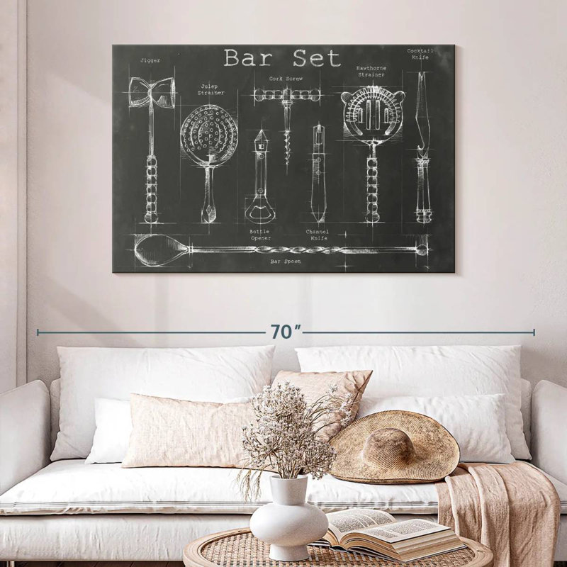 Bar Set, 32" H x 48" W