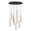 Luminaire suspendu cylindrique à 9 lumières DEL Baileyton-1051035364