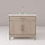 Meuble-lavabo simple avec comptoir en quartz-1057828287