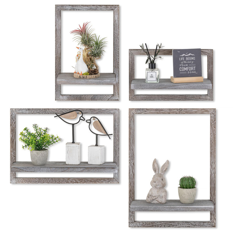 Buntine Floating Shelf, Distressed White