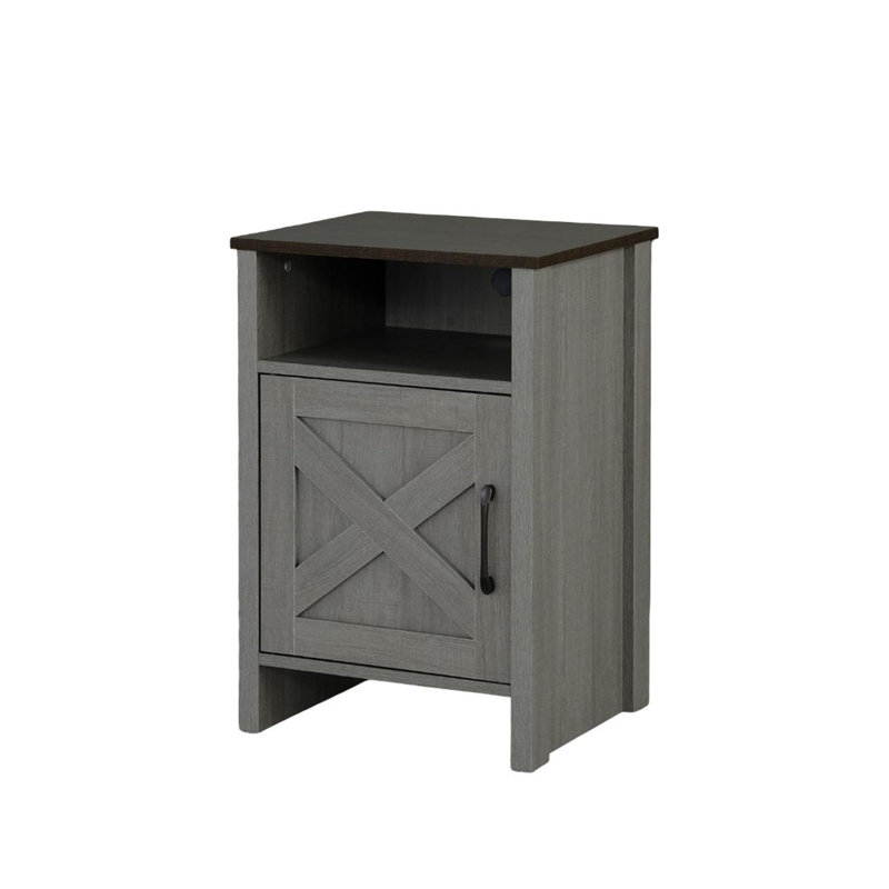 Rustic Farmhouse Style 1Pc Side Table