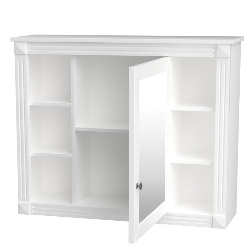 Armoire de salle de bain Bienaime, Blanc