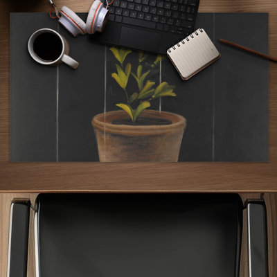 Plant of marjolaine - 14.00"x24.25" Desk mat