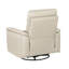 Mobilier de salon pivotant en cuir de luxe luxueux avec fauteuil inclinable 1 pièce taupe-1804404294