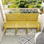 Conversation de patio jaune à 3 places, 1 pièce intérieure / extérieure, matériau PP imperméable, performance toutes saisons, assemblage facile en 10 minutes, poids léger, supporte plus de 260 lb par siège, dégage les liquides renversés-1153219144