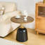 Table d'appoint circulaire avec base en métal-1556831720