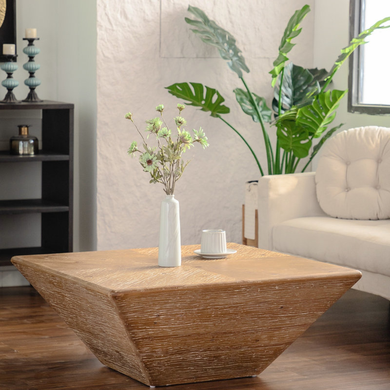 Table basse en bois Arsis, table basse en bloc, table basse naturelle