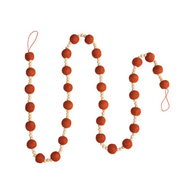 6' Brown Bead Novelty Garland