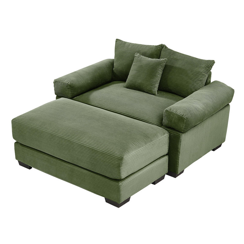 Canapé modulaire surdimensionné 54,3 po Cloud, Vert