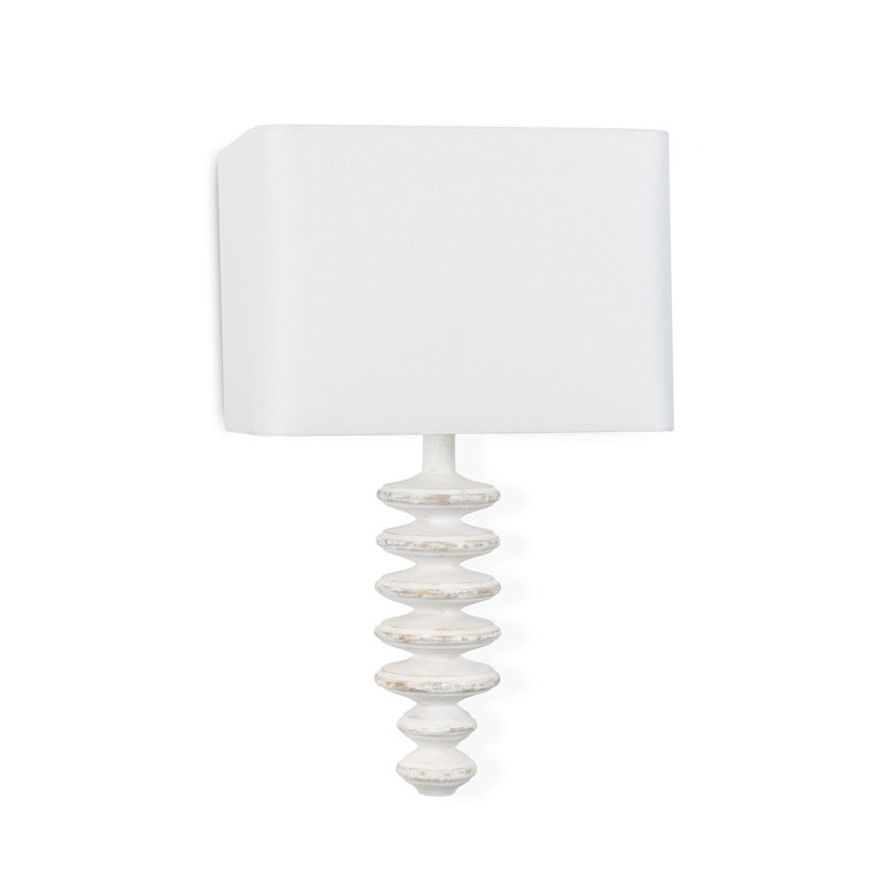 Fishbone Sconce White