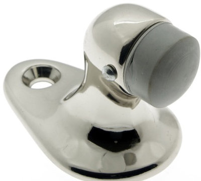 Gooseneck Solid Brass Floor Mount Stop