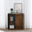 Mid Century Sideboard With 2 Sliding Doors, Solid Wood Decorative Features, For Living Room, Kitchen, Dining, Entryway, Hallway, Walnut Tone Cabinet Doors & Decoration, Spacious Storage Entry, Finish