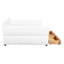 Grand lit plateforme tapissier avec ports USB et 2 tiroirs de rangement - Mobilier de chambre à coucher-1478062905