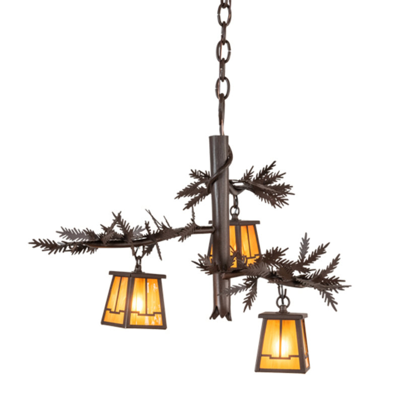 Pine Branch 3 - Light Chandelier
