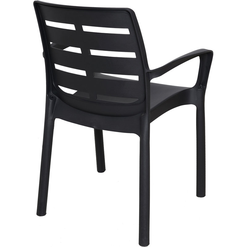 Eitan Patio Dining Armchair, Anthracite