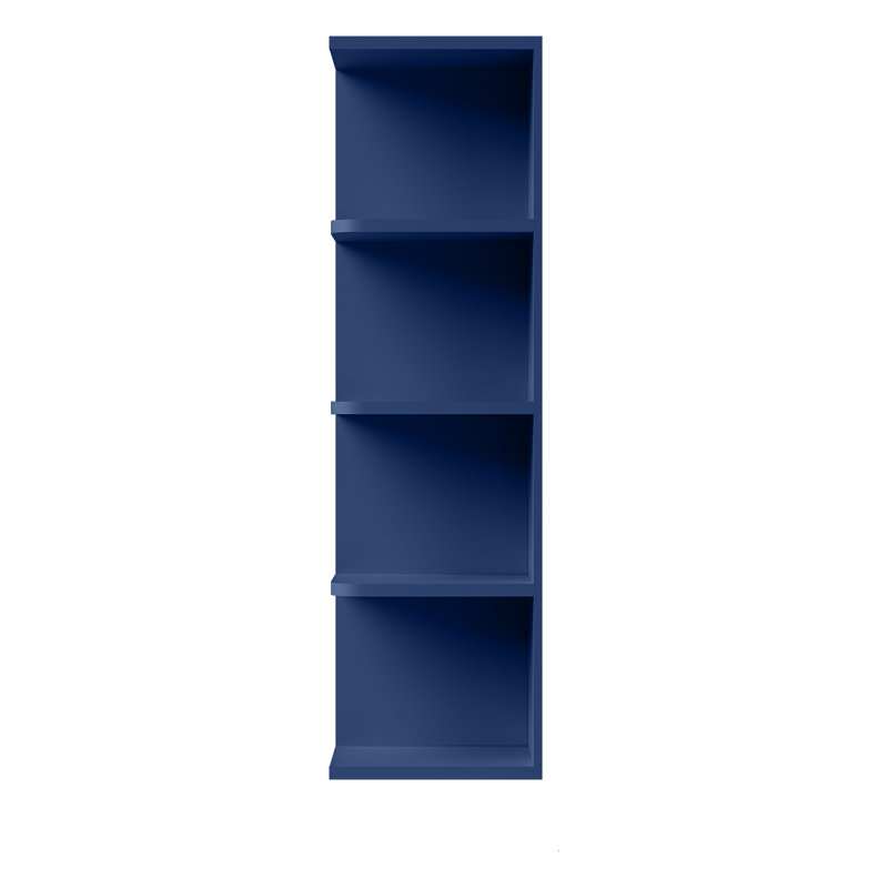 Tablette murale, Shaker bleu, 9" W x 42" H x 12" D