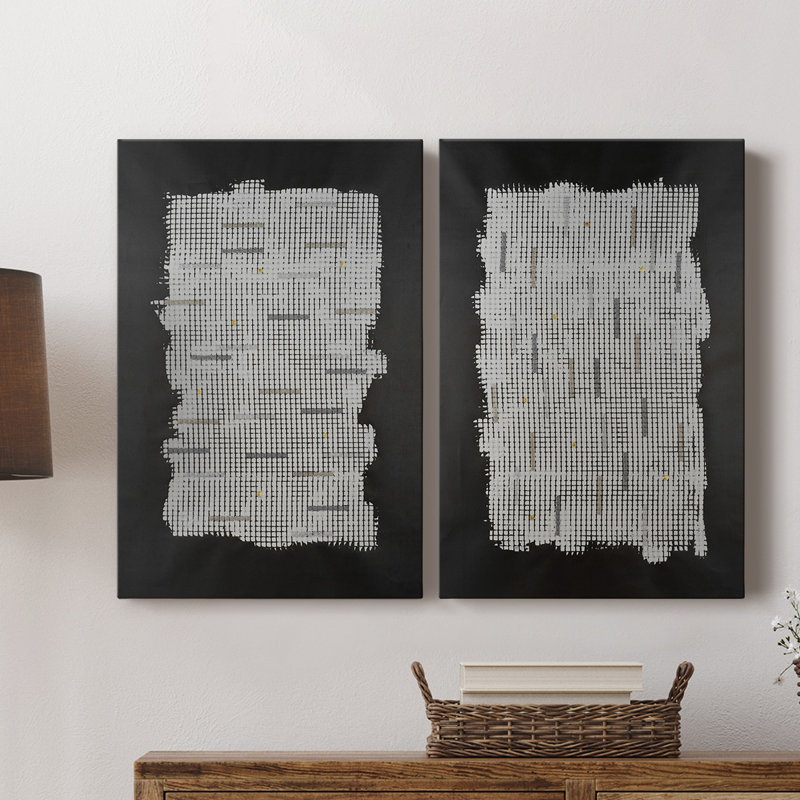 Bits & Bytes I - Toile tendue avec châssis de qualité supérieure - Prêt à être accroché, H 12 po x l 16 po