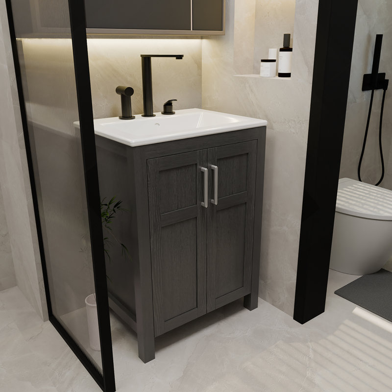 Meuble-lavabo de salle de bain avec lavabo
