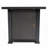 28inch Square Steel Gas Pit Table, Propane Fueled, 40000btu, No Windshield Fire Table Steel, Propane, Approved, Rain Guard