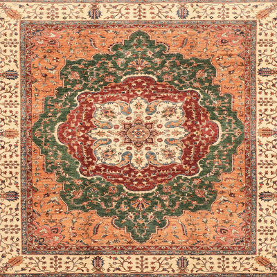Wool Abstract Indoor Rug
