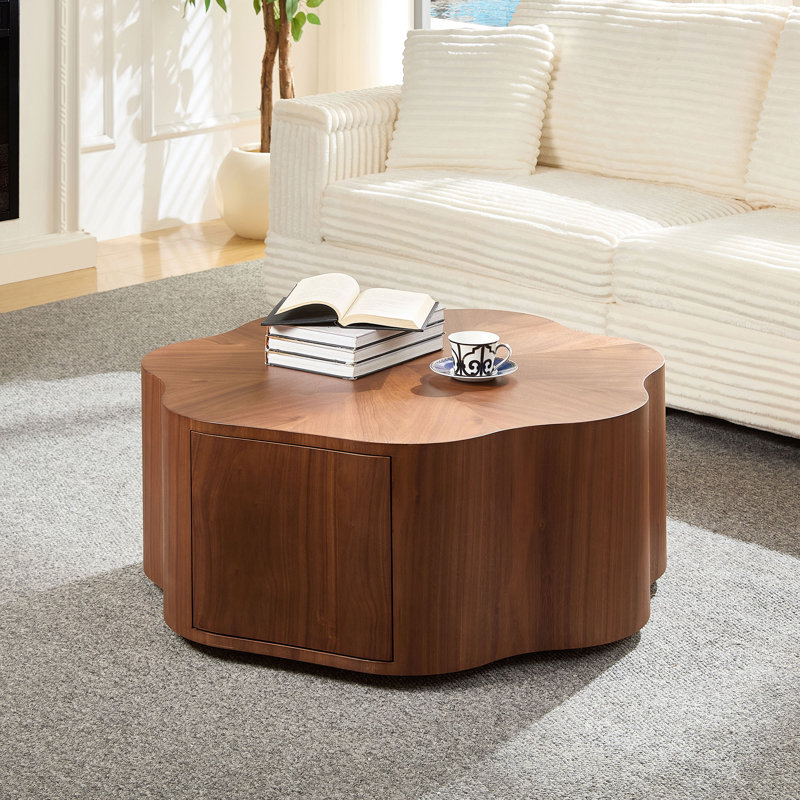 Table basse 35,43 "en panneau de fibres à densité moyenne