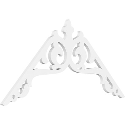 Amber Signature Urethane Gable Pediment, Primed Tan