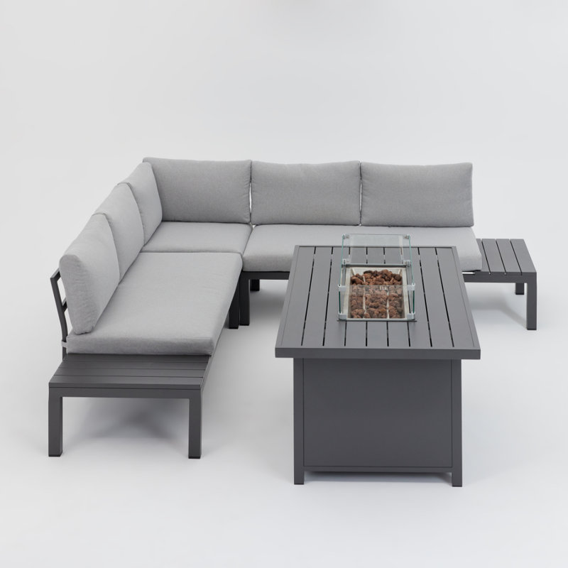 Almarosa 5 - Person Garden Lounge Set with Cushions