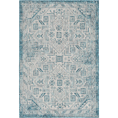 Tapis d'extérieur couleur bleu