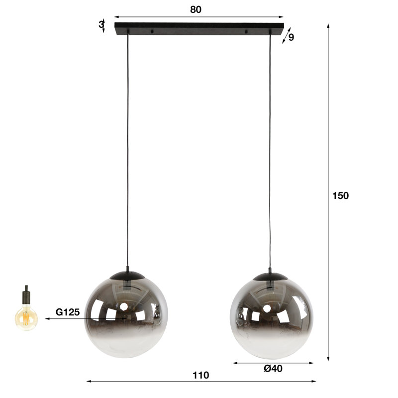 Bervin 6 - Light Cluster Pendant