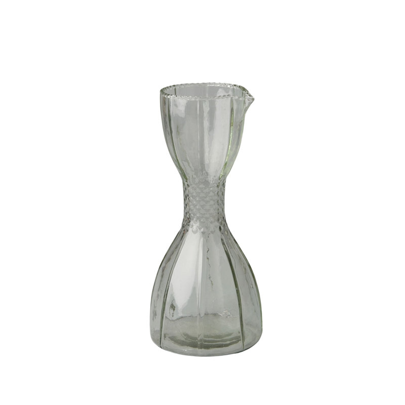 Ruffle Glass Bell Carafe