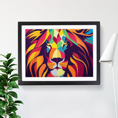 Abstract Lion Vol.1 - Framed Print