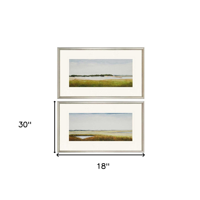 Ensemble d'art mural, ensemble de deux marais