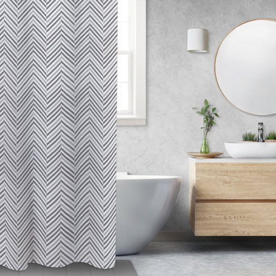  Chevrons de rideau de douche en tissu