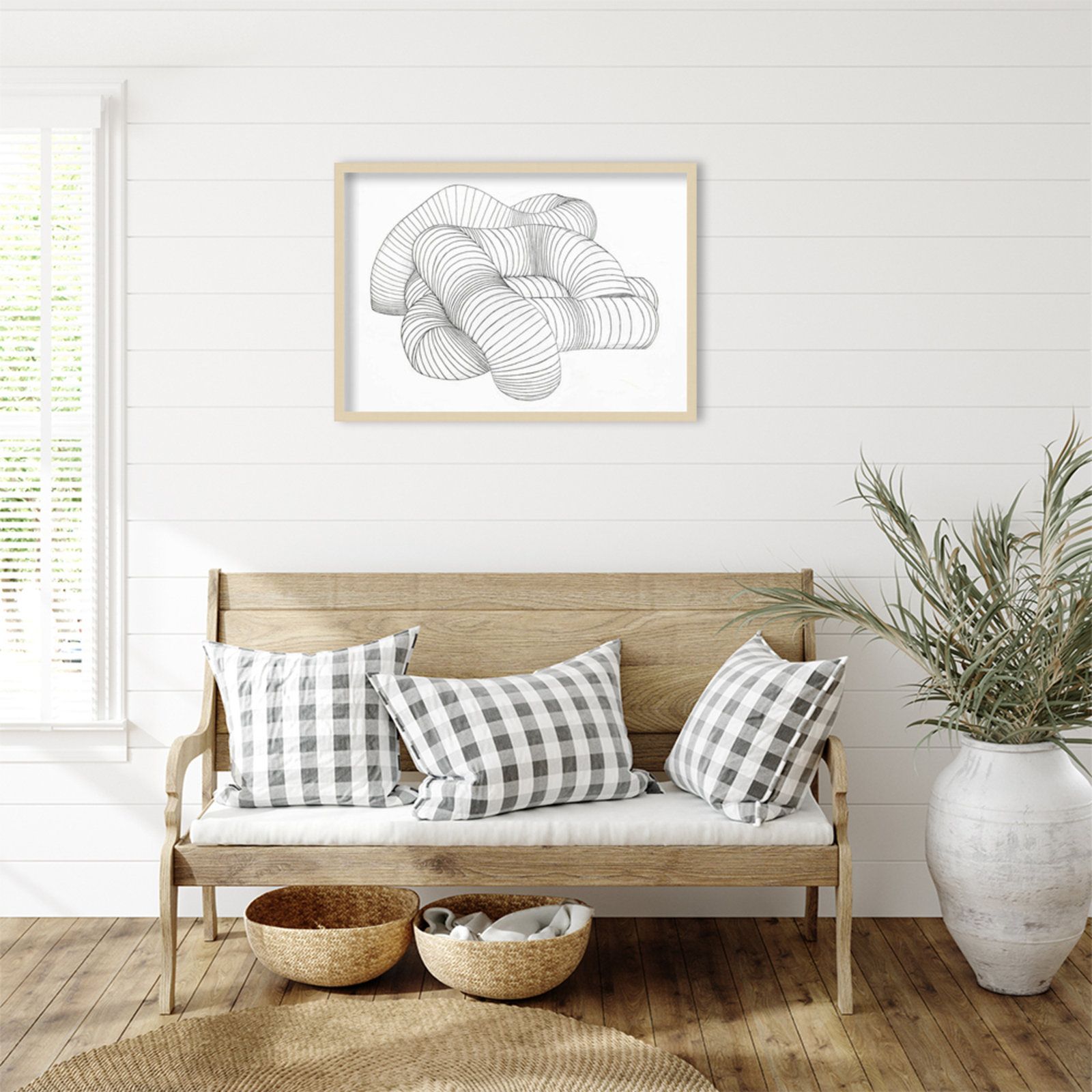 Grudie Hydro Pipes Print by Alex Dunn, 24" H x 33" W x 1" D, Brown