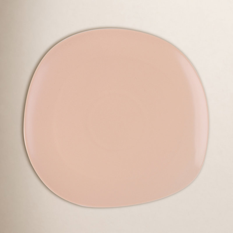 Ensemble d'assiettes en porcelaine Stone Lain Delilah, Orange pastel