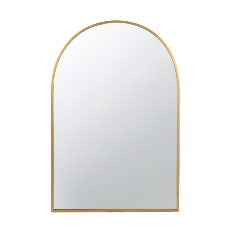 Modern Accent Mirror, Gold, 36" x 24"