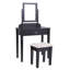 Ensemble de coiffeuse avec tabouret et miroir