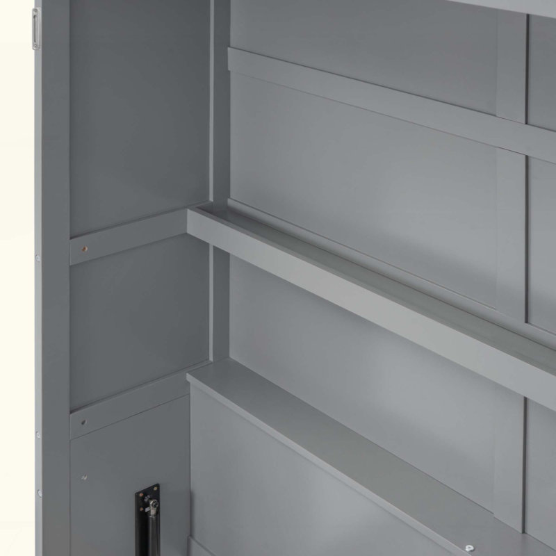 Lit escamotable Murphy avec tablettes, peu encombrant et multifonctionnel pour les petits appartements et studios