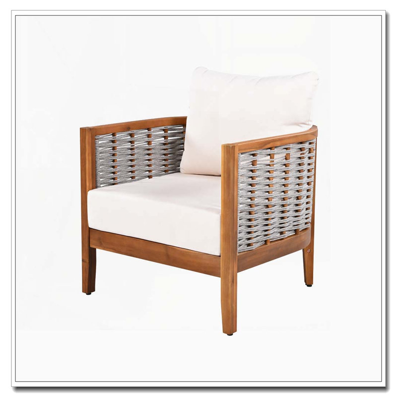 Fauteuil d'extérieur avec corde tissée