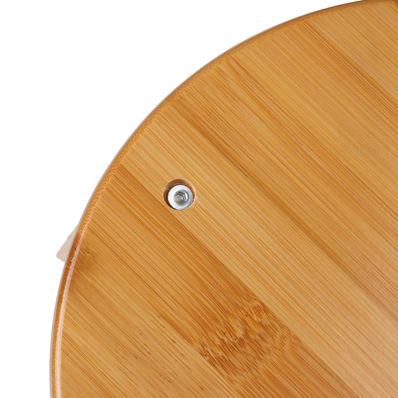 Borg Solid Wood Accent Stool