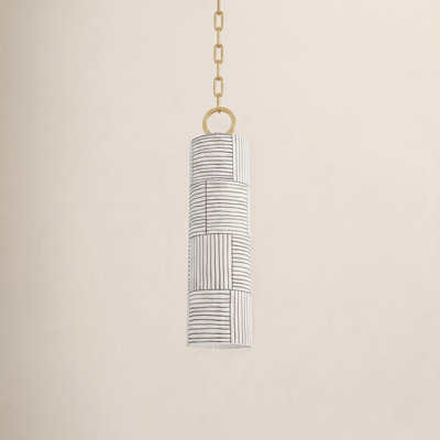 Coven Single Light Ceramic Dimmable Pendant