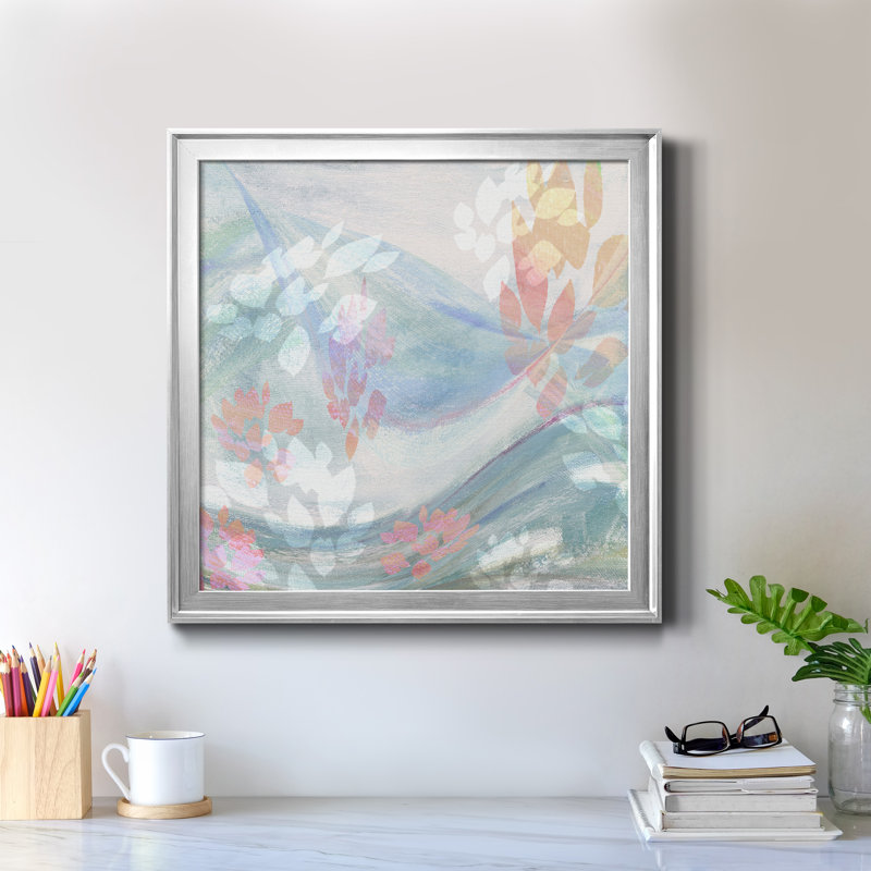 «Spring Is In The Air I», reproduction sur toile encadrée, H 34,5 po x l 34,5 po x P 1,5 po, Argent