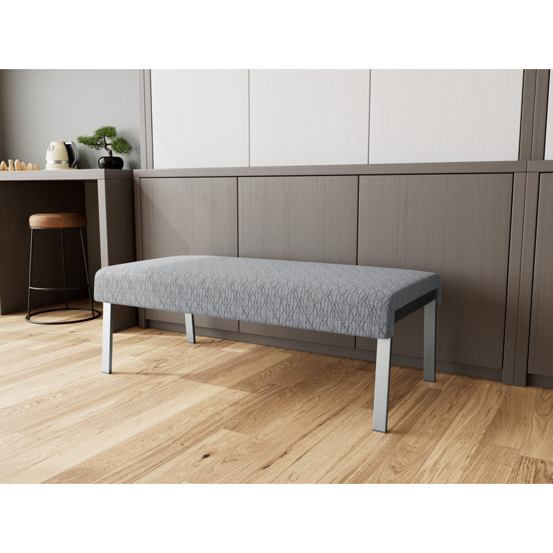 Banc en métal 2 places Waterfall, Argent, Bordeaux Patriot Plus - nettoyez le vinyle avec un