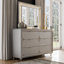 Commode 6 tiroirs avec miroir Merlyne